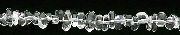 8091: Beaded white crystal beads