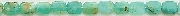 8170: Beaded blue blue opal  square beads