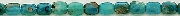 8171: Beaded blue, green blue opal  square beads