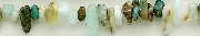 8175: Beaded bluw, brown, black blue opal beads