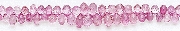 8184: Beaded pink tourmaline beads