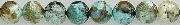 8238: Beaded blue, black, brown blue opal beads