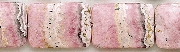 Design 8240: pink, black rhodocrosite beads