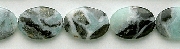 8266: Beaded blue, black amazonite beads