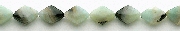 8269: Beaded blue, black amazonite beads