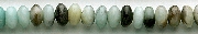 8270: Beaded blue, black amazonite beads