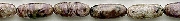 8364: Beaded purple, black, white charoite beads
