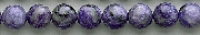 8367: Beaded purple charoite beads