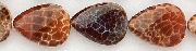 8408: Beaded red, orange agate beads