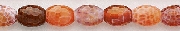 Design 8411: red, orange agate beads