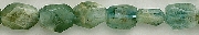 8442: Beaded blue, green aquamarine beads