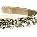 Design 1004: blue blue topaz adjustable bracelets