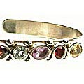 1006: Silver Setting multi-color multi-stone bracelets