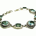 Design 1022: blue blue topaz bracelets