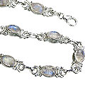 Design 14510: blue,white moonstone contemporary bracelets