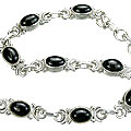 Design 14513: black black onyx contemporary bracelets