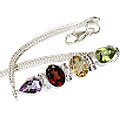 Design 1554: multi-color multi-stone bracelets
