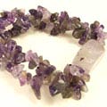 Design 3056: purple amethyst chipped bracelets
