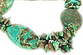 Design 3057: brown,green turquoise american-southwest, chipped, stretch, tribal bracelets