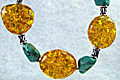 474: Silver Beaded blue,orange,multi-color turquoise bracelets