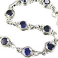 Design 490: blue iolite contemporary bracelets