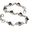 492: red garnet bracelets
