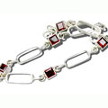 516: red garnet  modern bracelets