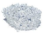 5488: Beaded whit quartz chipped bracelets