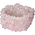 Design 5489: pink rose quartz american-southwest bracelets
