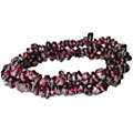 5526: Beaded red garnet american-southwest bracelets