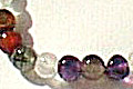 582: Beaded multi-color multi-stone  stretch bracelets