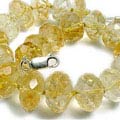 Design 7722: yellow citrine bracelets