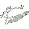 Design 787: white moonstone bracelets