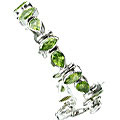 800: Silver Setting green peridot bracelets