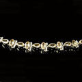 8047: Silver Setting yellow citrine bracelets