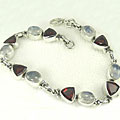Design 8094: red,white multi-stone bracelets