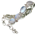 Design 8107: white moonstone bracelets