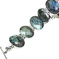 Design 8992: blue,green,gray labradorite art-deco bracelets