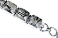 8999: Silver Setting black rotile bracelets