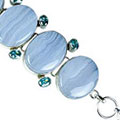 Design 9006: blue multi-stone chunky bracelets