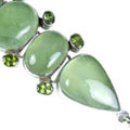 Design 9010: green prehnite adjustable bracelets