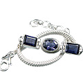 Design 9110: blue iolite bracelets