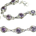 Design 9152: purple amethyst bracelets