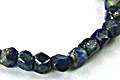 931: Beaded blue lapis lazuli  stretch bracelets