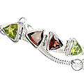 964: green,red peridot bracelets
