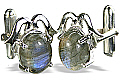 labradorite cufflinks