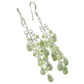 Design 14014: green prehnite american-southwest earrings
