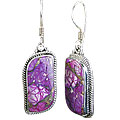 Design 14563: purple mohave american-southwest earrings