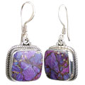 Design 14565: purple mohave american-southwest earrings