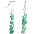 Design 1536: green aventurine chipped earrings